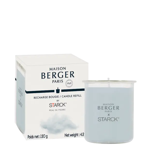 Maison Berger Geurkaars navulling voor design kandelaar Photophore by Starck Peau de Pierre