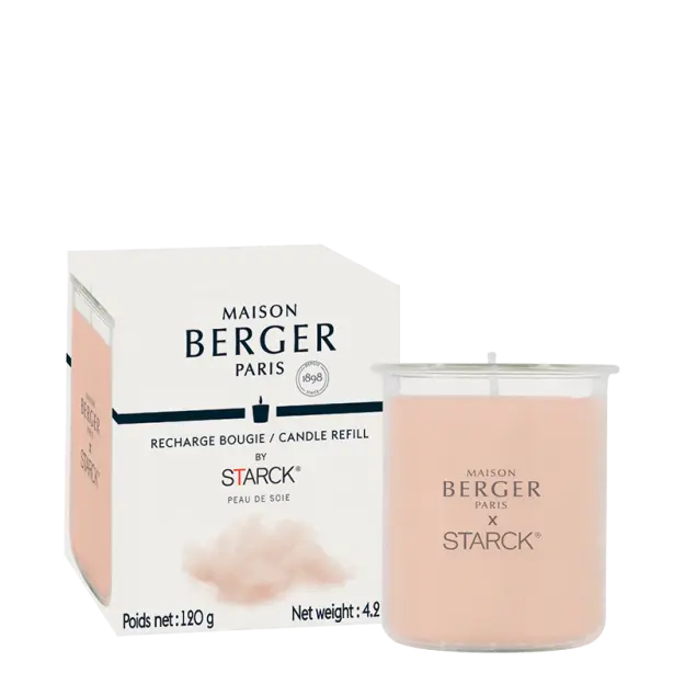 Maison Berger Geurkaars navulling voor design kandelaar Photophore by Starck Peau de Soie
