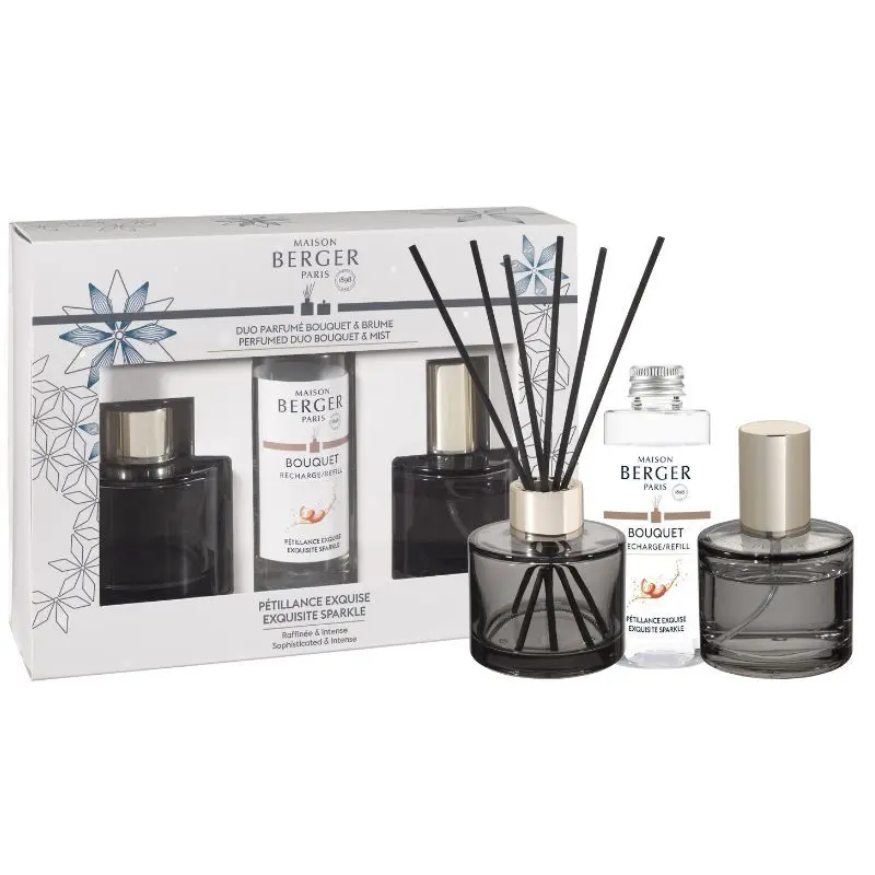 Maison Berger Mini Duo Set Rosalie Parfumsticks 80 ml + Roomspray 50 ml - Mon Premier Parfum