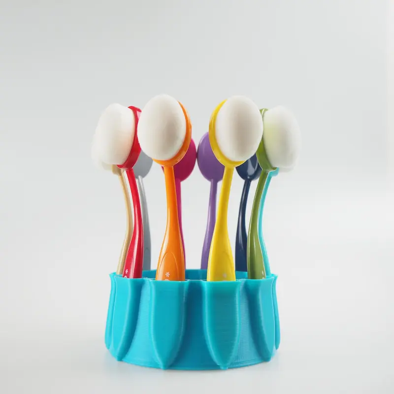 MakeItbyMarko - Ring-Toss Brush Caddy - Light Blue