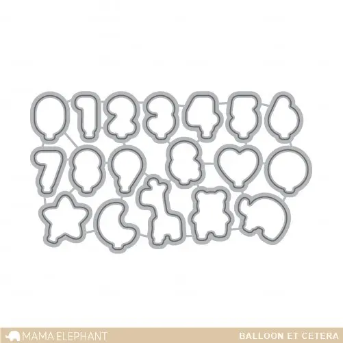 Mama Elephant - Balloon Et Cetera - Creative Cuts