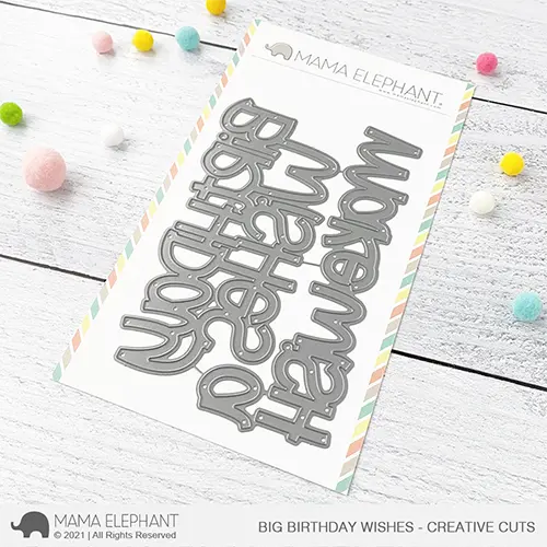 Mama Elephant - Big Birthday Wishes - Creative Cuts