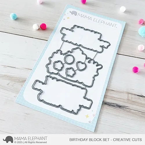 Mama Elephant - Birthday Block Set - Creative Cuts