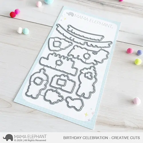 Mama Elephant - Birthday Celebration - Creative Cuts