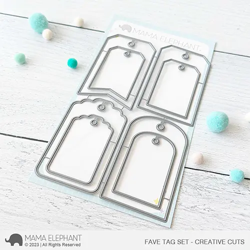 Mama Elephant - Fave Tag Set - Creative Cuts