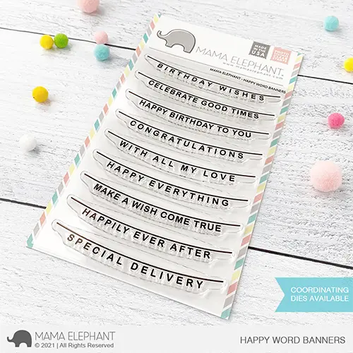 Mama Elephant - Happy Word Banners