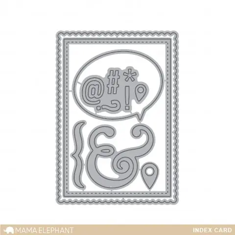 Mama Elephant - Index Card - Creative Cuts