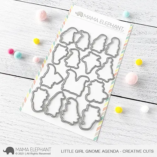 Mama Elephant - Little Girl Gnome Agenda - Creative Cuts