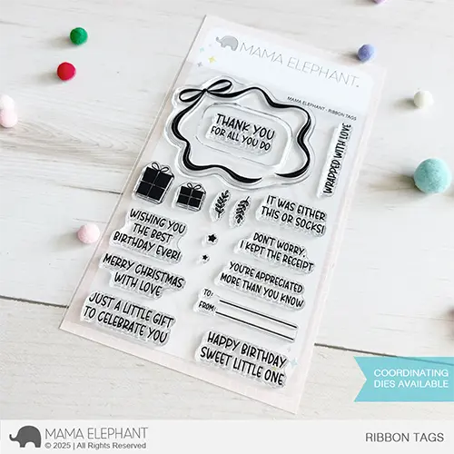 Mama Elephant - Ribbon Tags