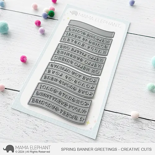 Mama Elephant - Spring Banner Greetings - Creative Cuts