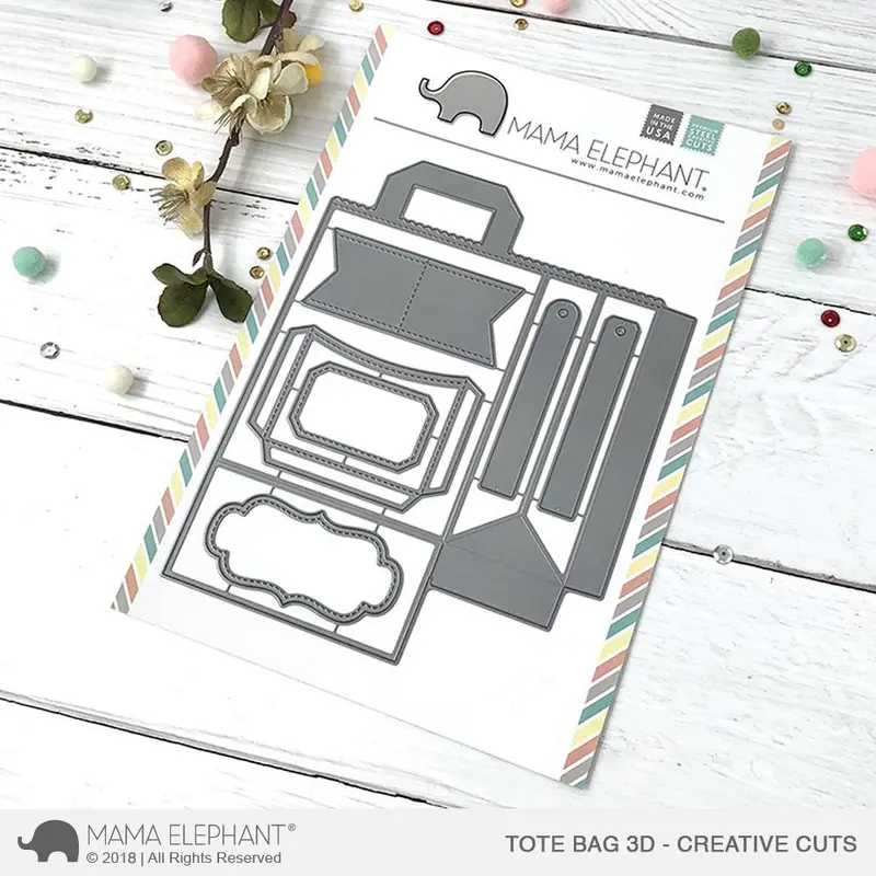 Mama Elephant - Tote Bag 3D - XL Creative Cuts
