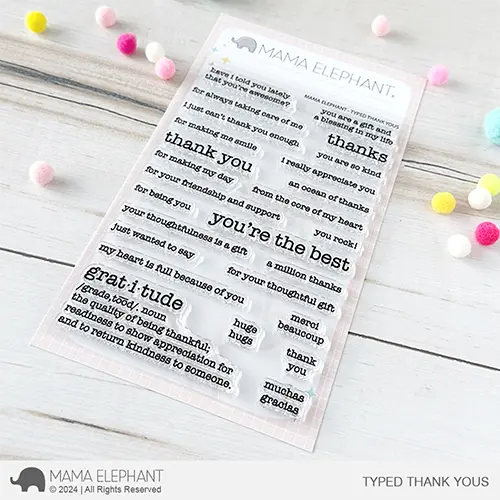 Mama Elephant - Typed Thank Yous