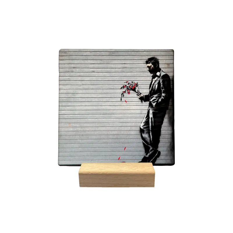 Man against the wall
