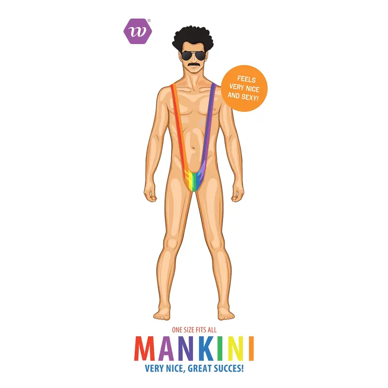 Mankini regenboog – One Size