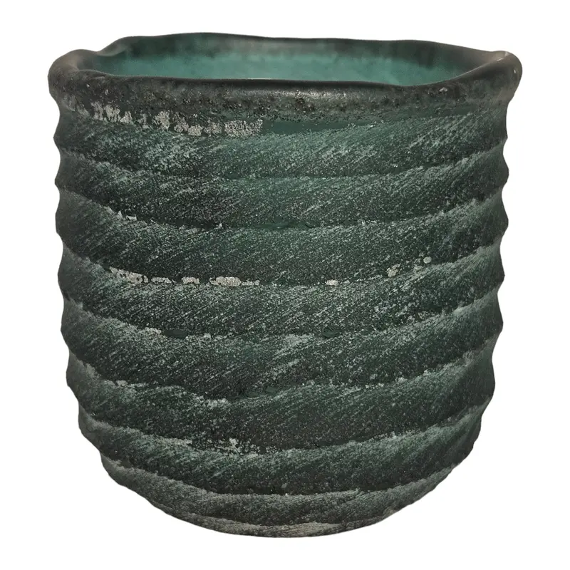 Mansion - Glass Green Espe 9*9*9cm