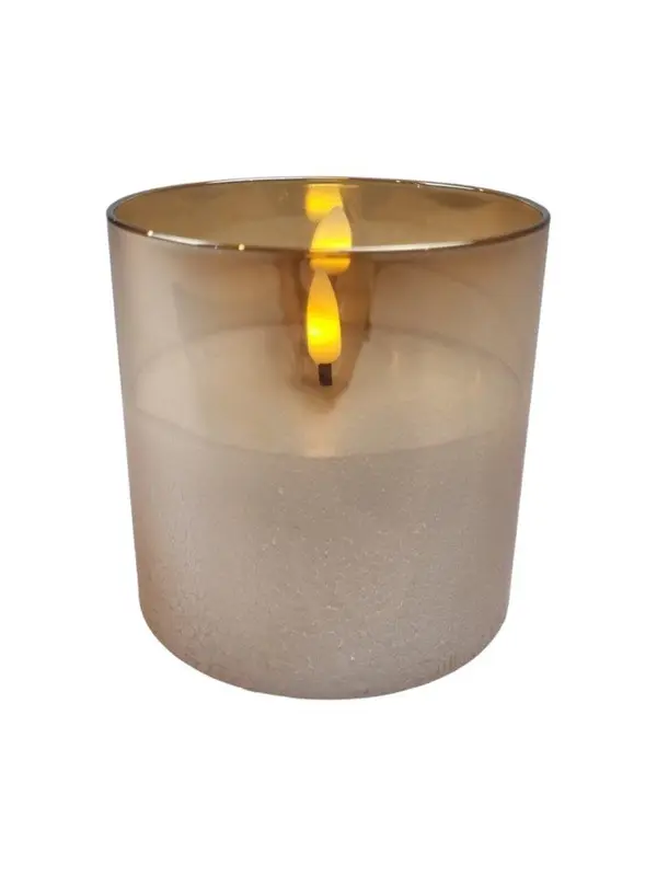 Mansion - LED glass gold white wax 10*10