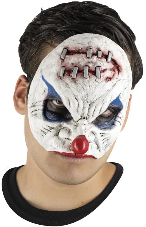 Masker rubber half Patched clown