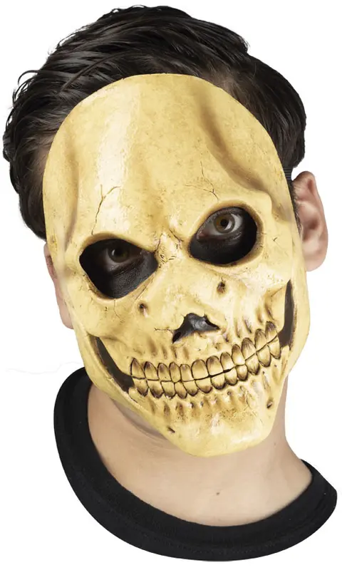 Masker rubber Skull Tan simple