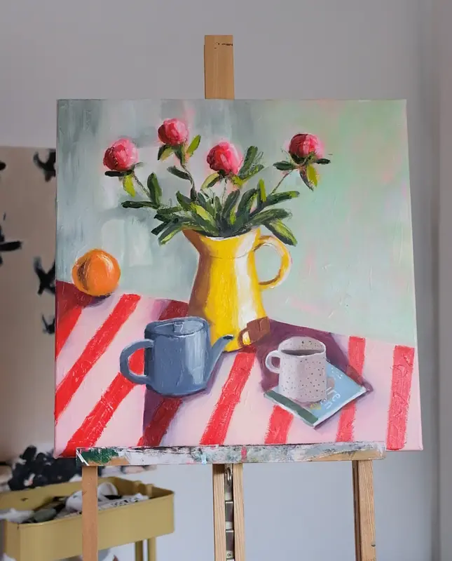 Masterclass 2026 Stilleven met Acrylverf en Oliesticks door Marloes de Vries zaterdag 10 oktober