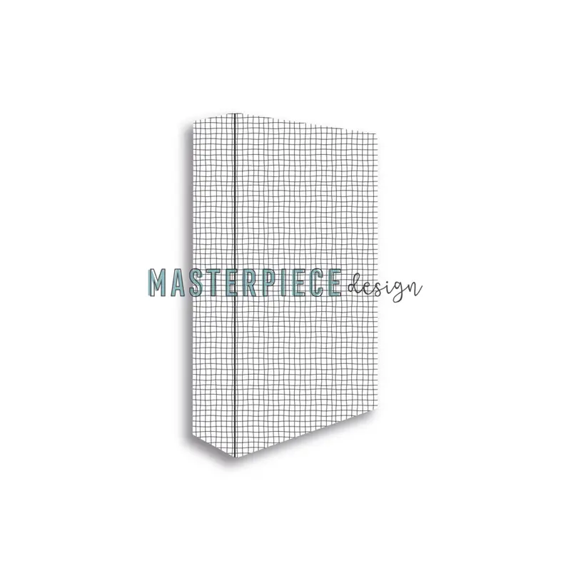 Masterpiece Design - Memory Planner Album 4x8 Inch Wonky Grid