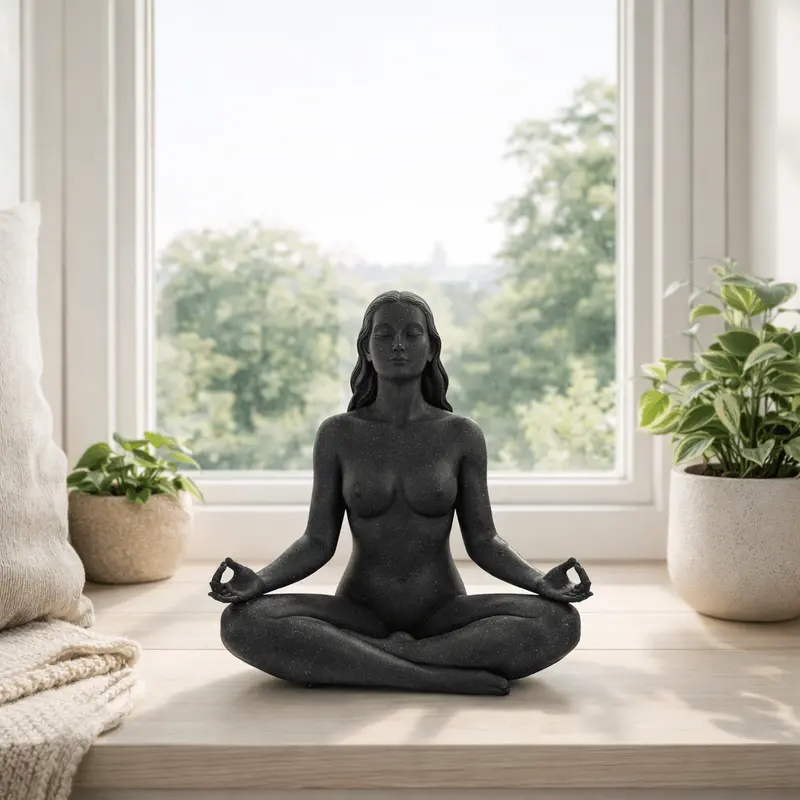 Meditatie Yoga Beeld – Lotus Houding Decoratie
