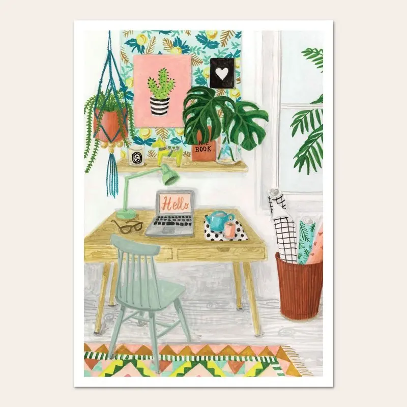 Melanie Voituriez A4 Print Happy Place