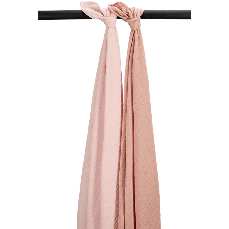 Meyco Hydrofiele doeken pre-washed Soft Rose/Rose 120x120cm - 2-Pack