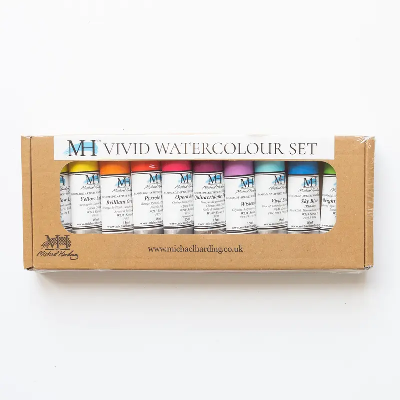 Michael Harding Artist Watercolour 15ml Set 10 Vivid