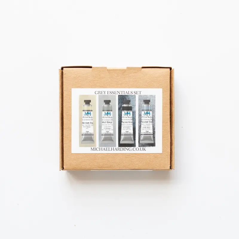 Michael Harding Artist Watercolour 15ml Set 4 Grey Essentials