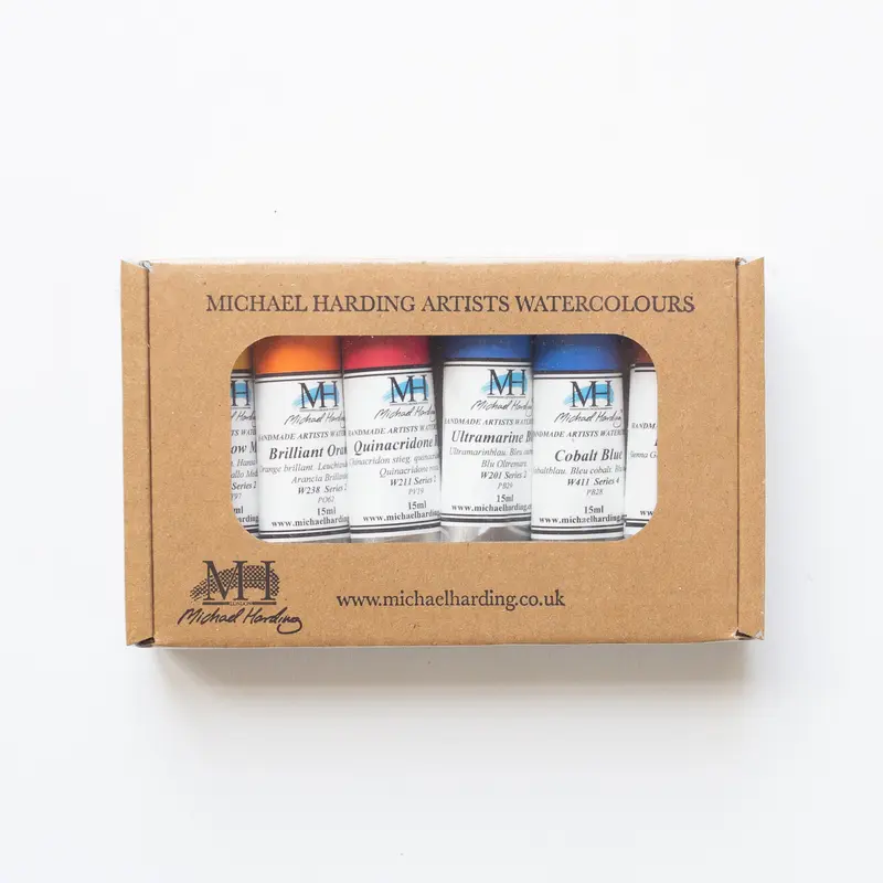 Michael Harding Artist Watercolour 15ml Set 6 Brienne Brown Essentials