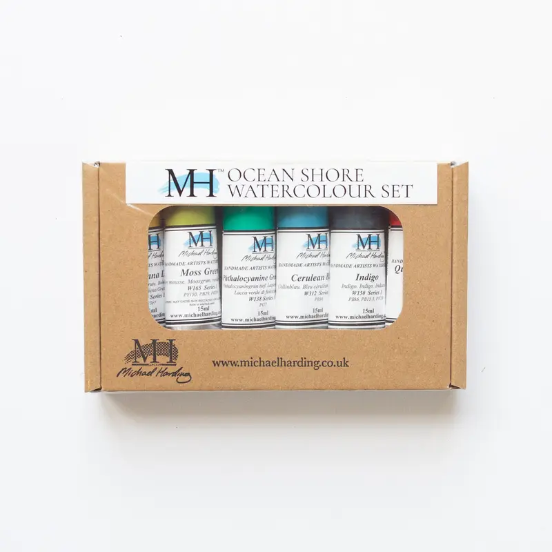 Michael Harding Artist Watercolour 15ml Set 6 Ocean Shore