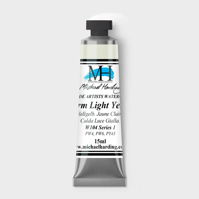 Michael Harding Artist Watercolour 15ml W104 Warm Light Yellow S1