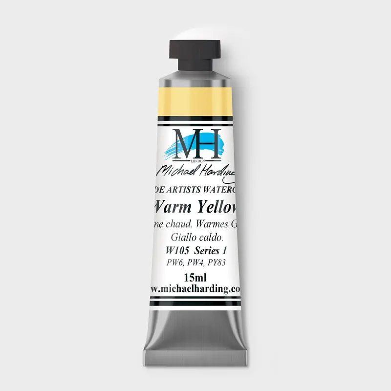 Michael Harding Artist Watercolour 15ml W105 Warm Yellow S1