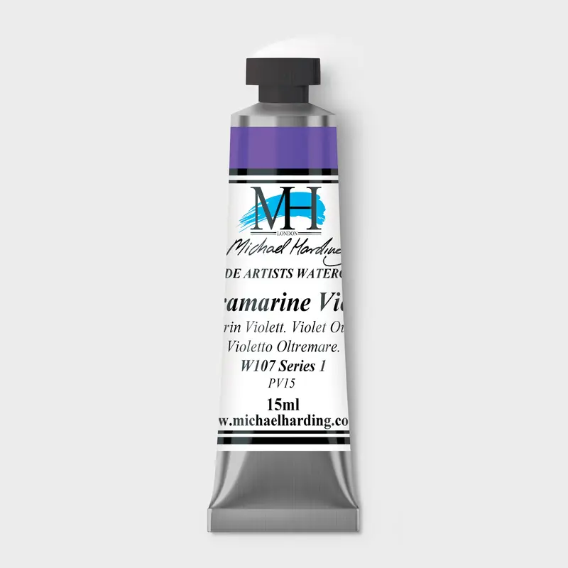 Michael Harding Artist Watercolour 15ml W107 Ultramarine Violet S1