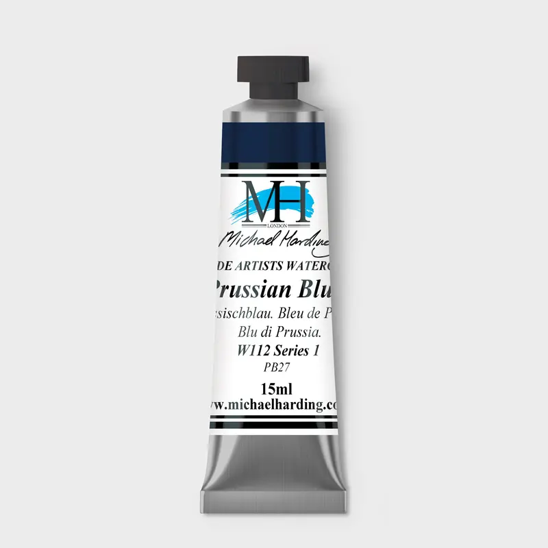 Michael Harding Artist Watercolour 15ml W112 Prussian Blue S1