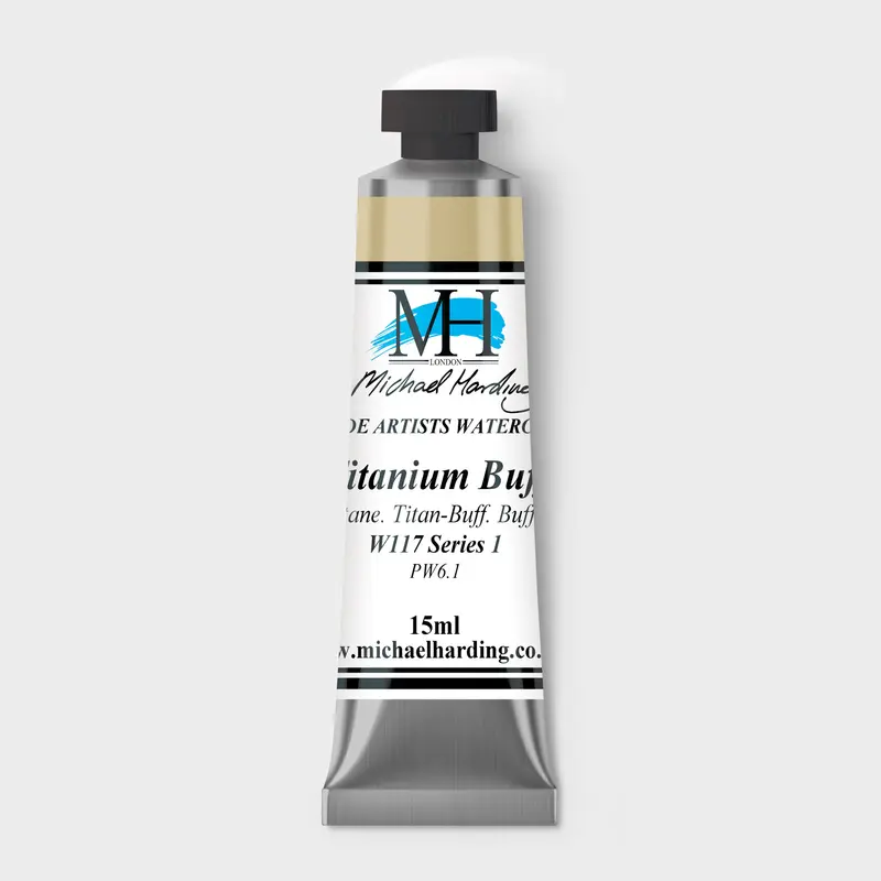 Michael Harding Artist Watercolour 15ml W117 Titanium Buff S1