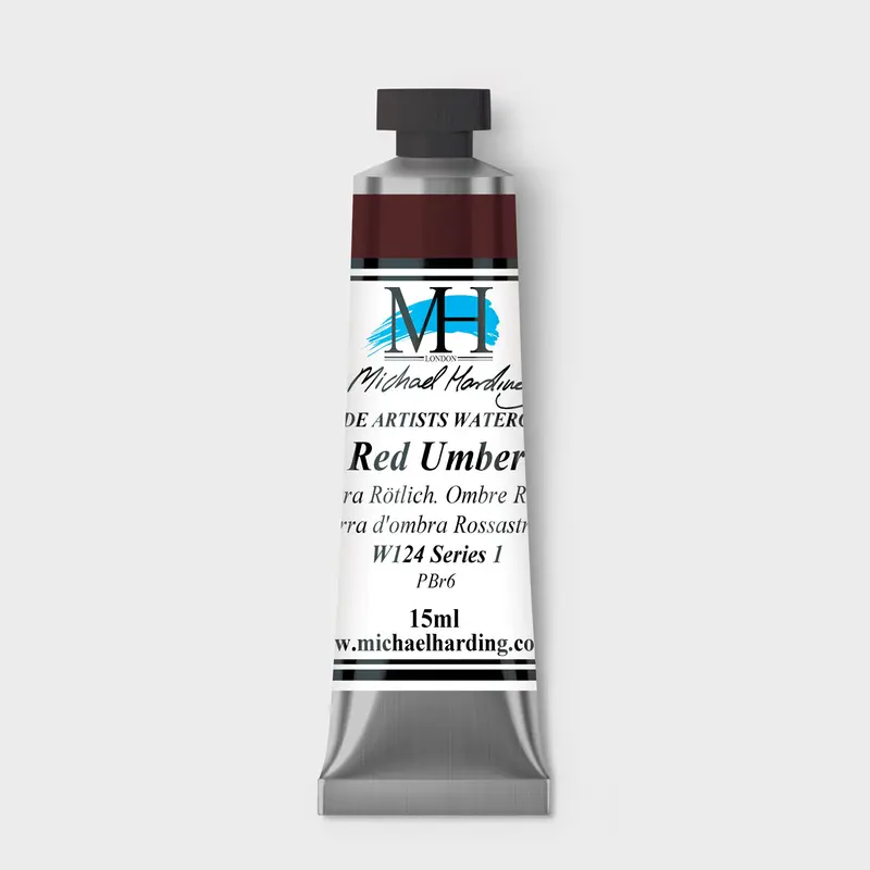 Michael Harding Artist Watercolour 15ml W124 Red Umber S1