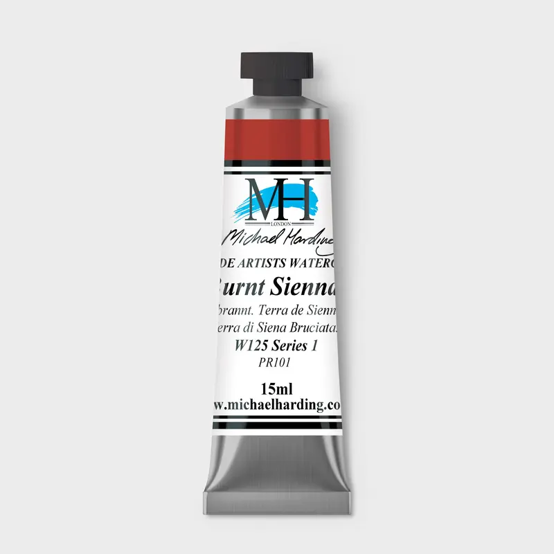Michael Harding Artist Watercolour 15ml W125 Burnt Sienna S1