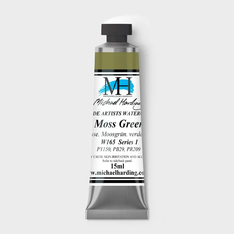 Michael Harding Artist Watercolour 15ml W165 Moss Green S1