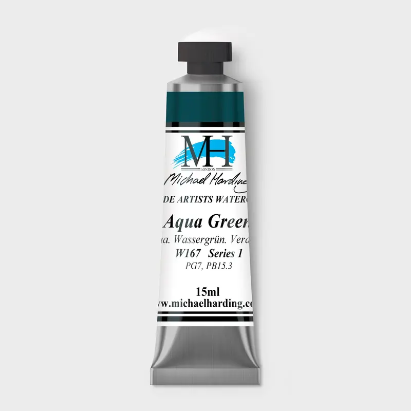 Michael Harding Artist Watercolour 15ml W167 Aqua Green S1