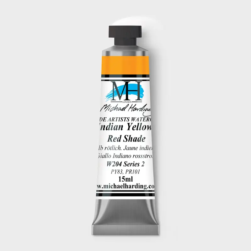 Michael Harding Artist Watercolour 15ml W204 Indian Yellow Red Shade S2