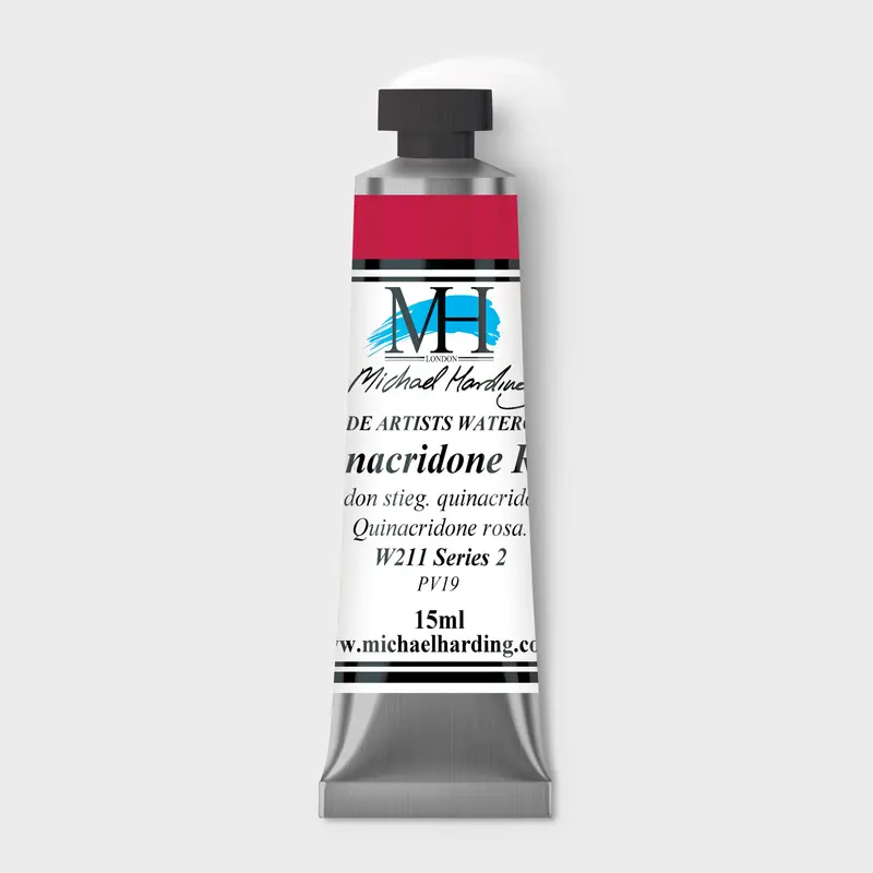 Michael Harding Artist Watercolour 15ml W211 Quinacridone Rose S2