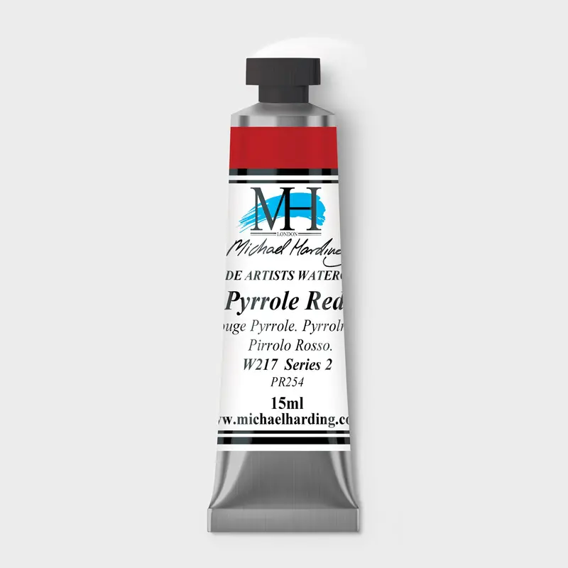 Michael Harding Artist Watercolour 15ml W217 Pyrrole Red S2
