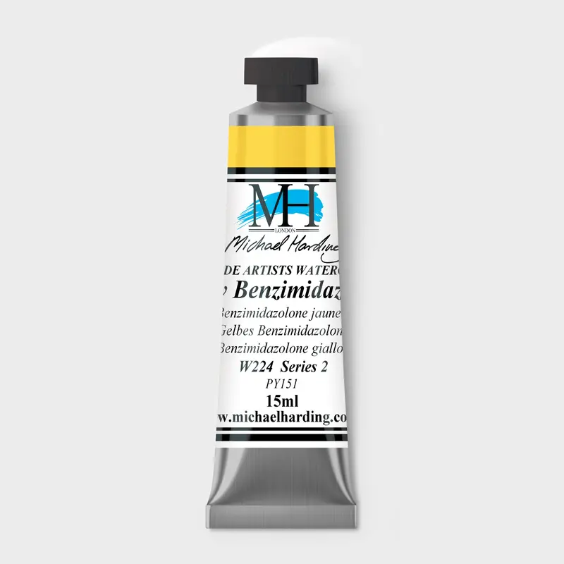 Michael Harding Artist Watercolour 15ml W224 Yellow Benzimidazolone S2