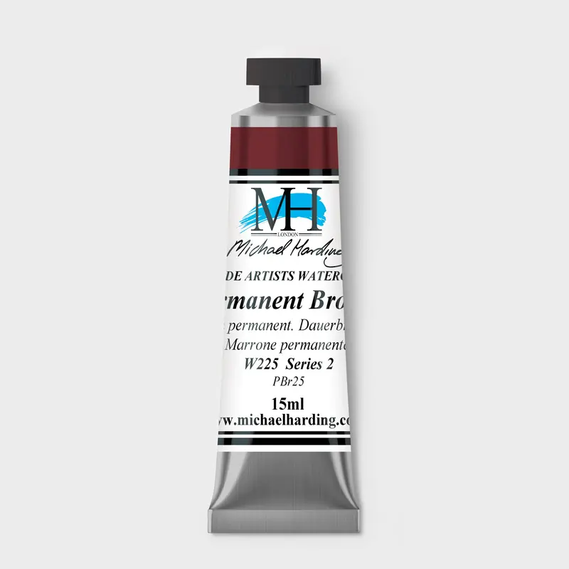 Michael Harding Artist Watercolour 15ml W225 Permanent Brown S2