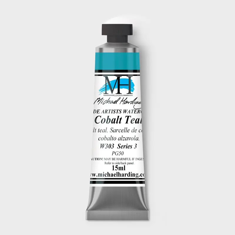 Michael Harding Artist Watercolour 15ml W303 Cobalt Teal S3