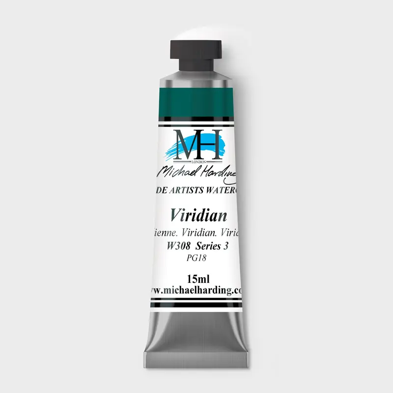 Michael Harding Artist Watercolour 15ml W308 Viridian S3