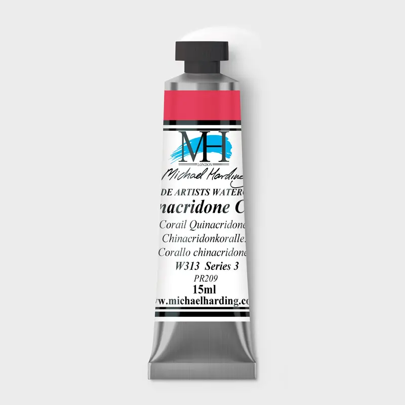 Michael Harding Artist Watercolour 15ml W313 Quinacridone Coral S3