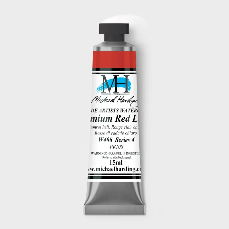 Michael Harding Artist Watercolour 15ml W406 Cadmium Red Light S4