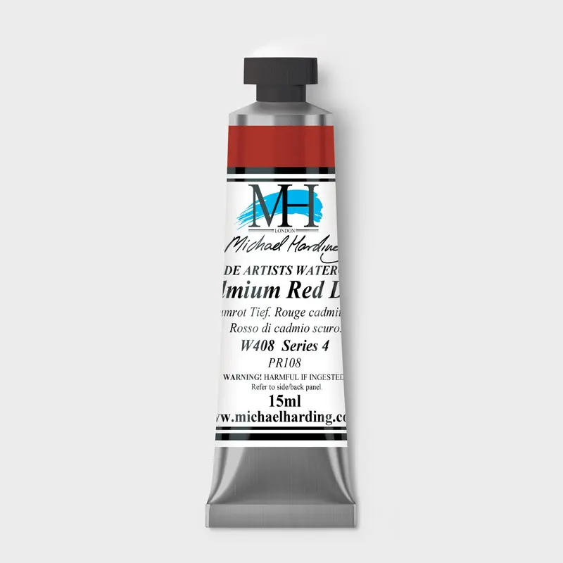 Michael Harding Artist Watercolour 15ml W408 Cadmium Red Deep S4